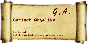 Gerlach Angelika névjegykártya